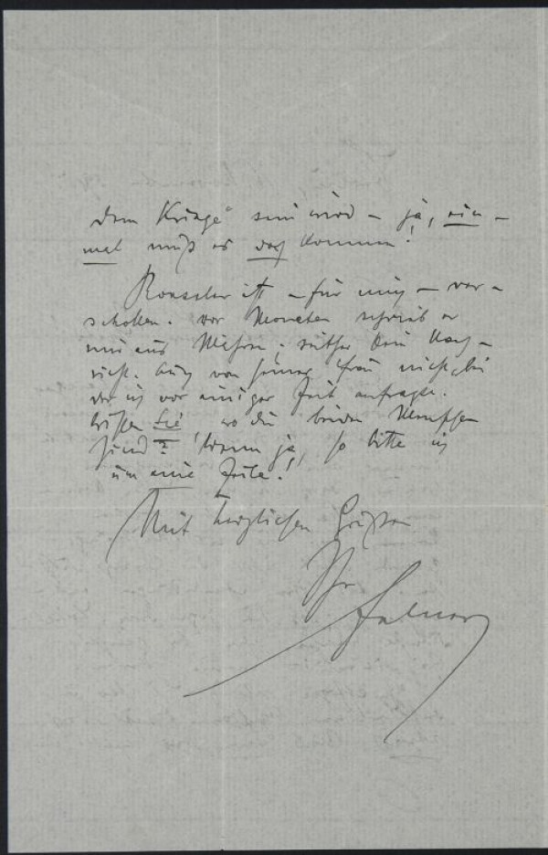 Brief von Karl von Felner an Egon Schiele Bild 2