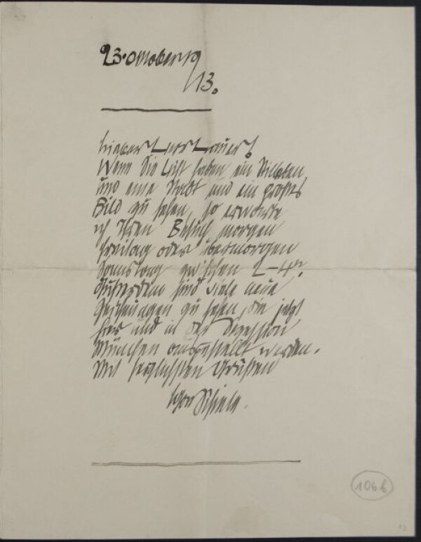 Brief von Egon Schiele an Franz Hauer 