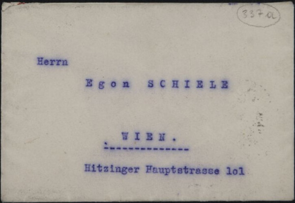 Maschinenschriftlicher Brief von Carl Reininghaus an Egon Schiele Bild 4