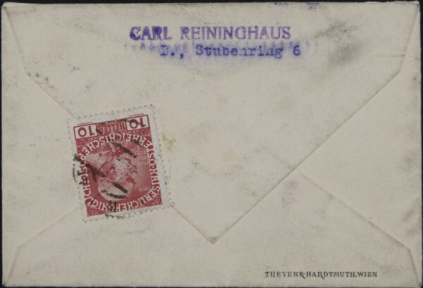 Maschinenschriftlicher Brief von Carl Reininghaus an Egon Schiele Bild 5